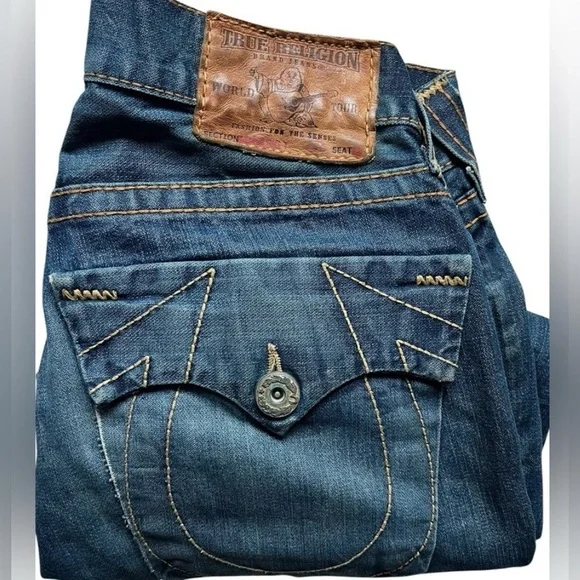 True Religion Big T Men’s Straight Jeans Size 31 - Picture 1 of 12
